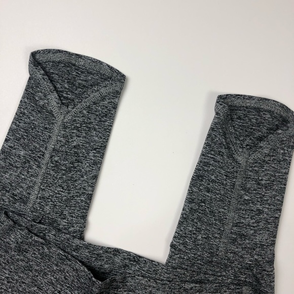 Joah Brown Lift Leggings Marled Gray Scallop Ankle - Picture 7 of 7
